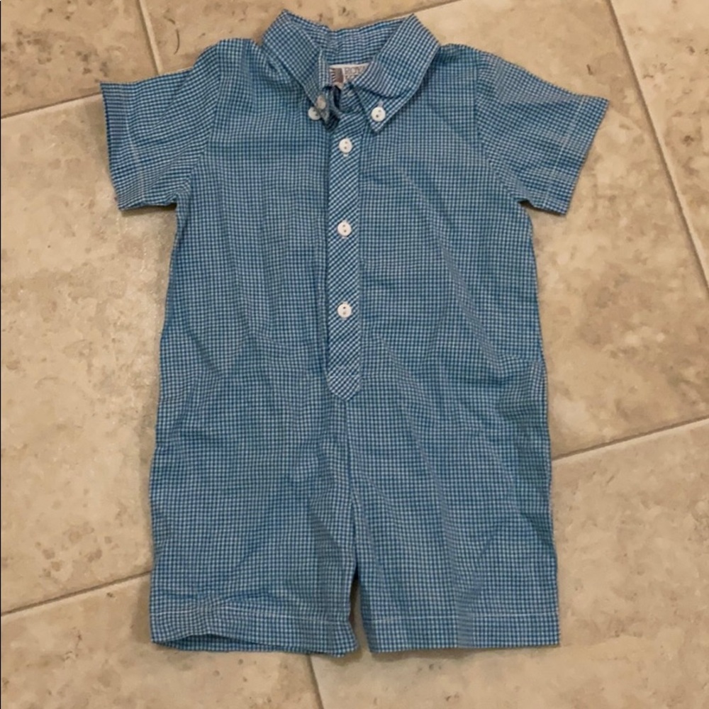 Plaid Romper Size 6 Months